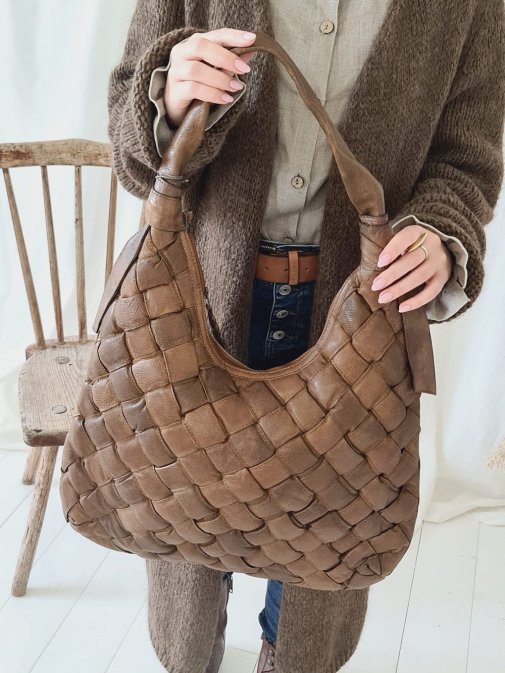 Gwen leatherbag, brown