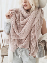 Dreamy mohair scarf, light heather