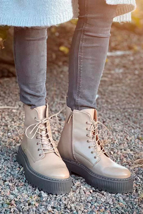 Alina laced boots, taupe