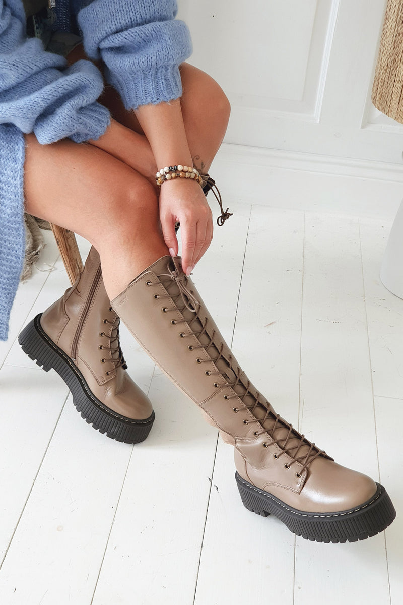 Alina tall boots, taupe