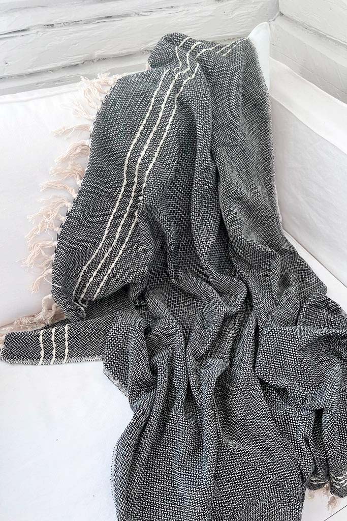 Anna blanket, black