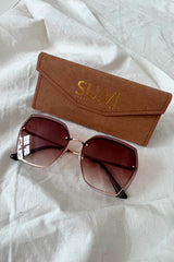 Sunglasses 51018, brown/gold