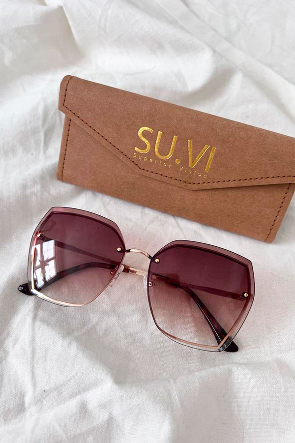 Sunglasses 51018, brown/gold