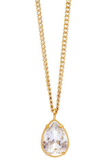 Billie crystal necklace, clear