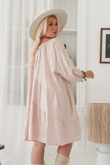 Callie linen dress, light pink