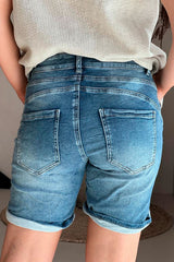 Jeans shorts, mid wash