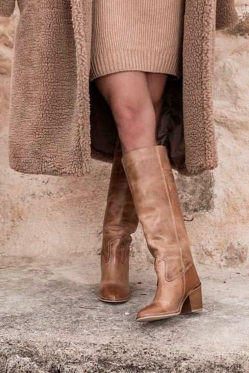 Jenny boots, dark tan