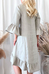 Juliet linen dress long, natural