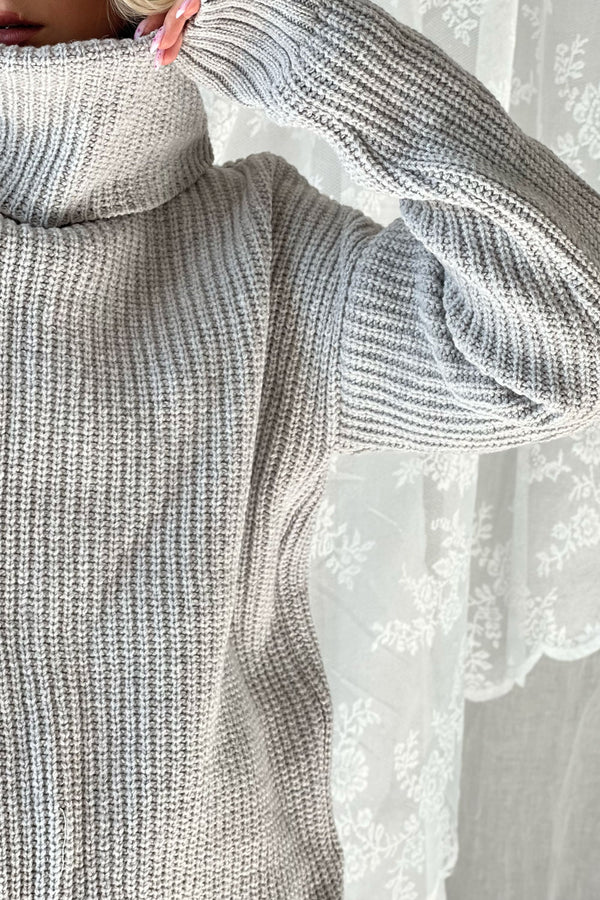 Lilian polo knit, grey
