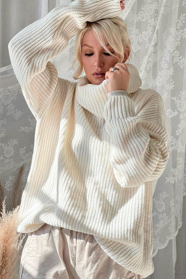 Lilian polo knit, off white