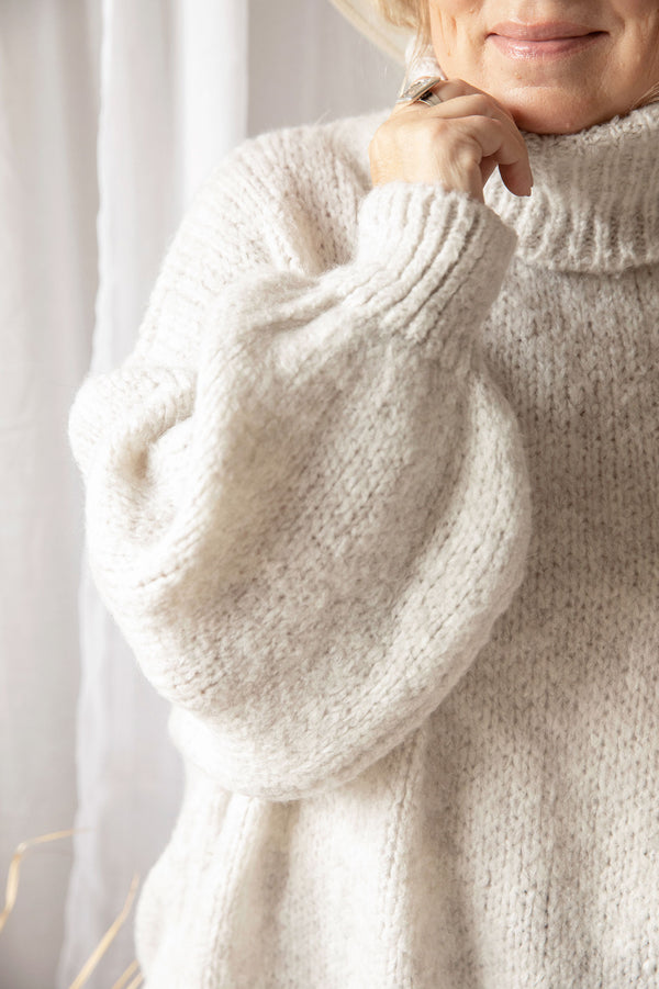 Michelle polo knit, grey