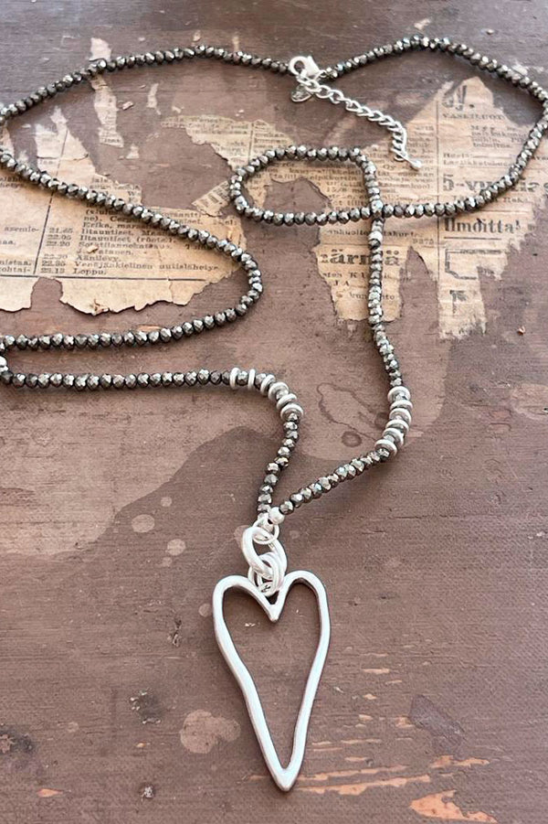 Nora necklace, silver
