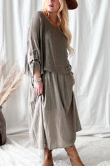 Octavia mesh dress, taupe