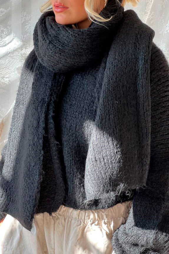 Percy scarf, black