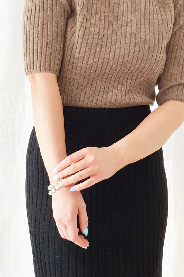 Sassy knit skirt, black