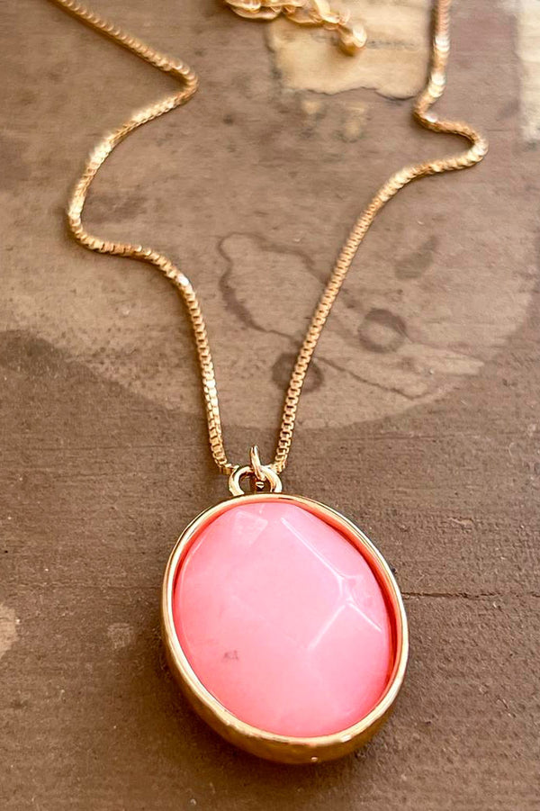 Scarlett necklace, light pink