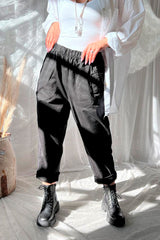 Soul cotton trousers, black