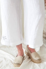 Zaida linen pants, white