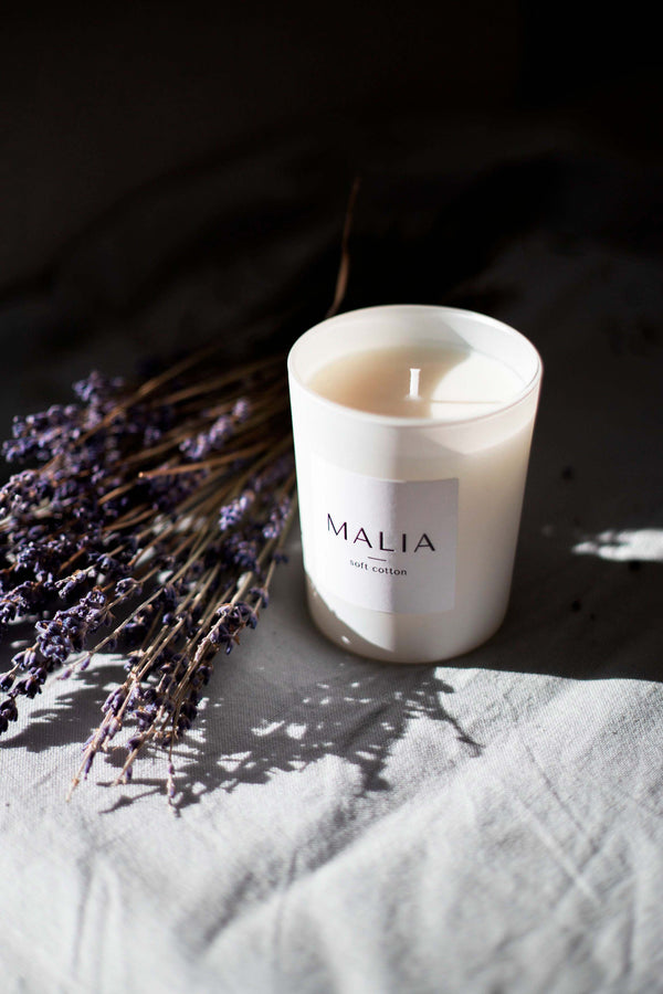Malia soft cotton scented candle, 75 g